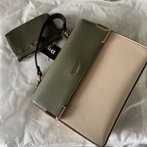 Dune London Green and Cream Women's Bag Set